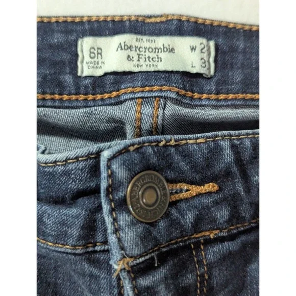 Abercrombie & Fitch Skinny Jeans W28 L31 Dark Wash Stretch Denim - Picture 3 of 8